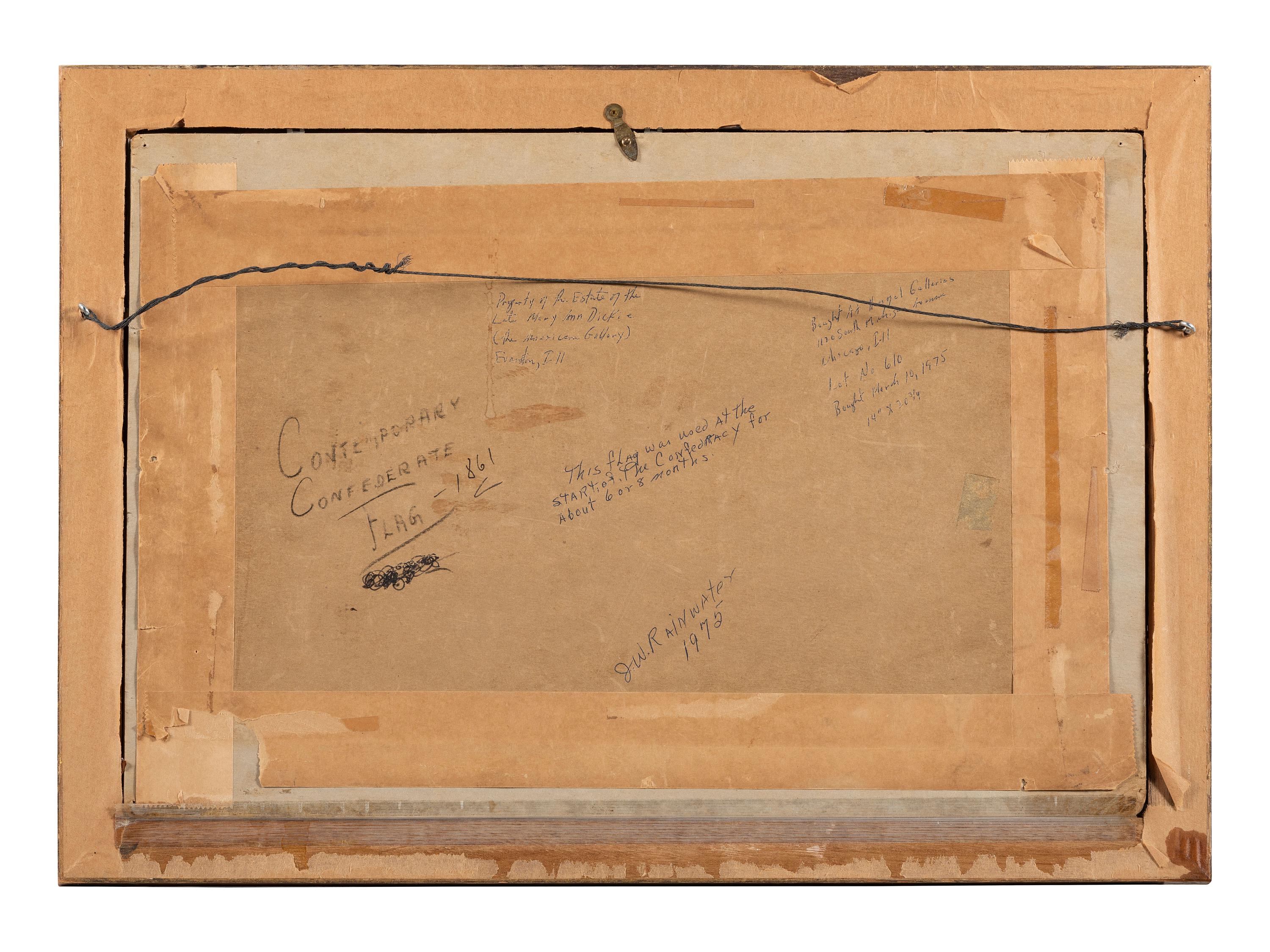 [CIVIL WAR]. 11-star First National Confederate flag. Ca 1861 or after.