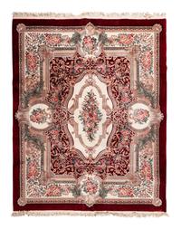 A Chinese Aubusson Style Wool Rug