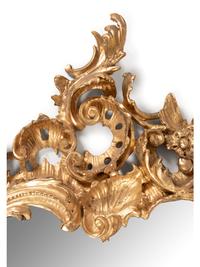 A Pair of Louis XV Giltwood Mirrors