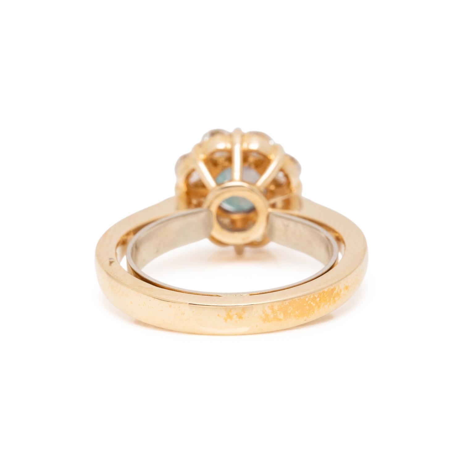 ALEXANDRITE AND DIAMOND RING