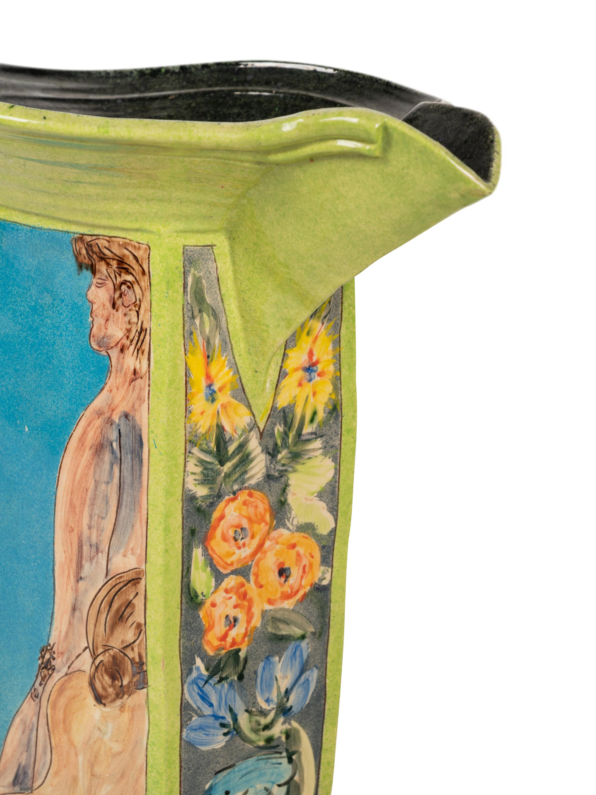 A Paul Jackson Studio Ceramic Floor Ewer or Umbrella Stand