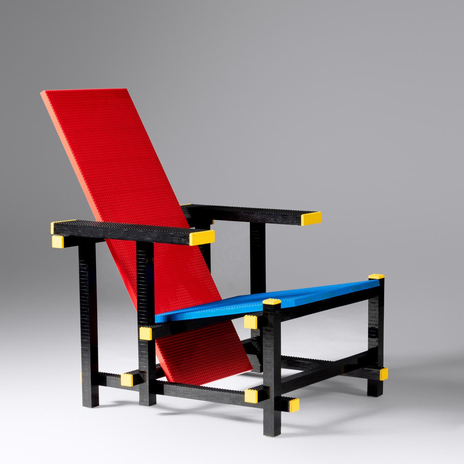 'Red and Blue LEGO Chair' Number 4 from an edition of 5 Droog, Netherlands, 2004