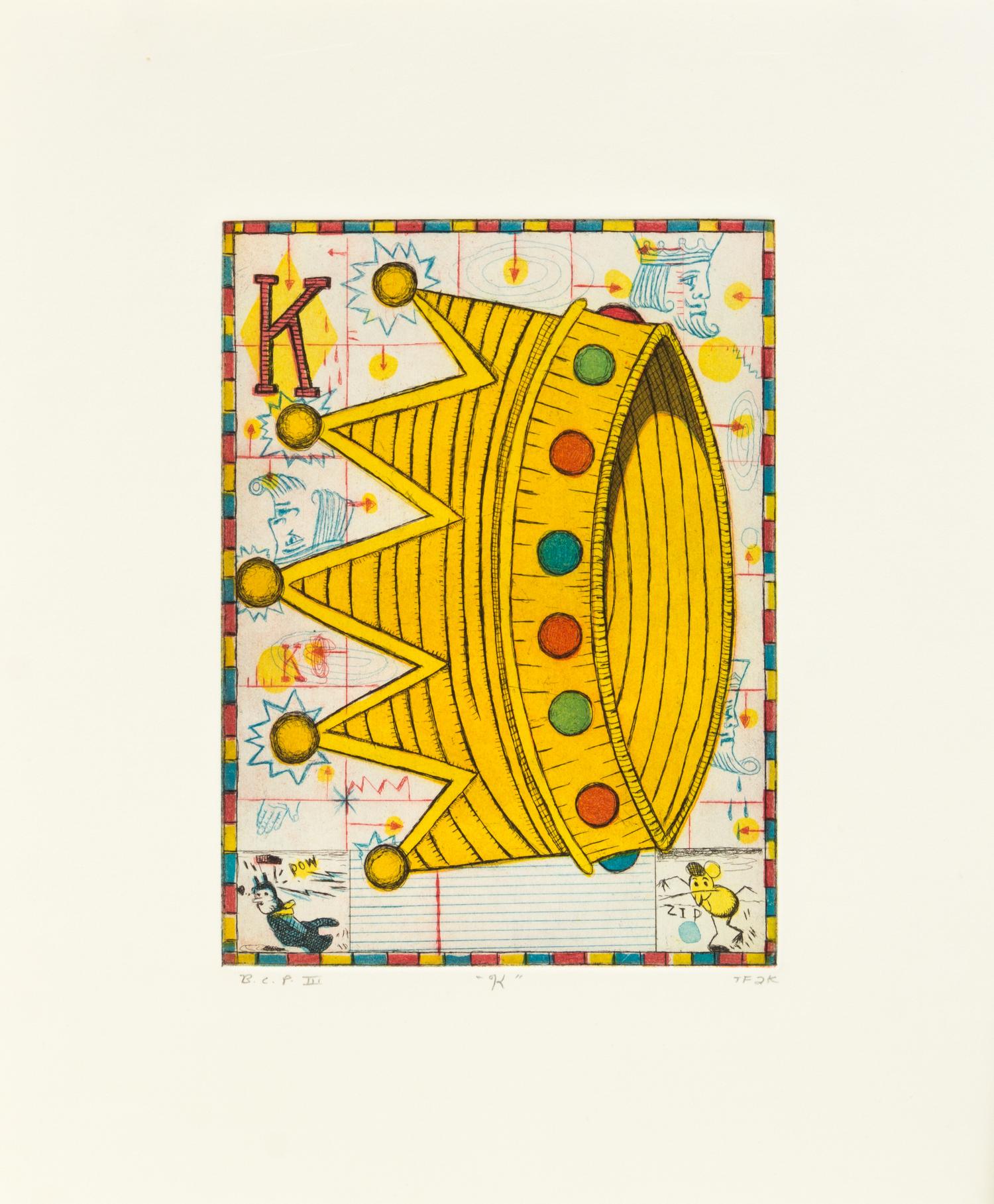 Tony Fitzpatrick, (American, b. 1958), Max and Gaby's Alphabet portfolio, 1999-2000
