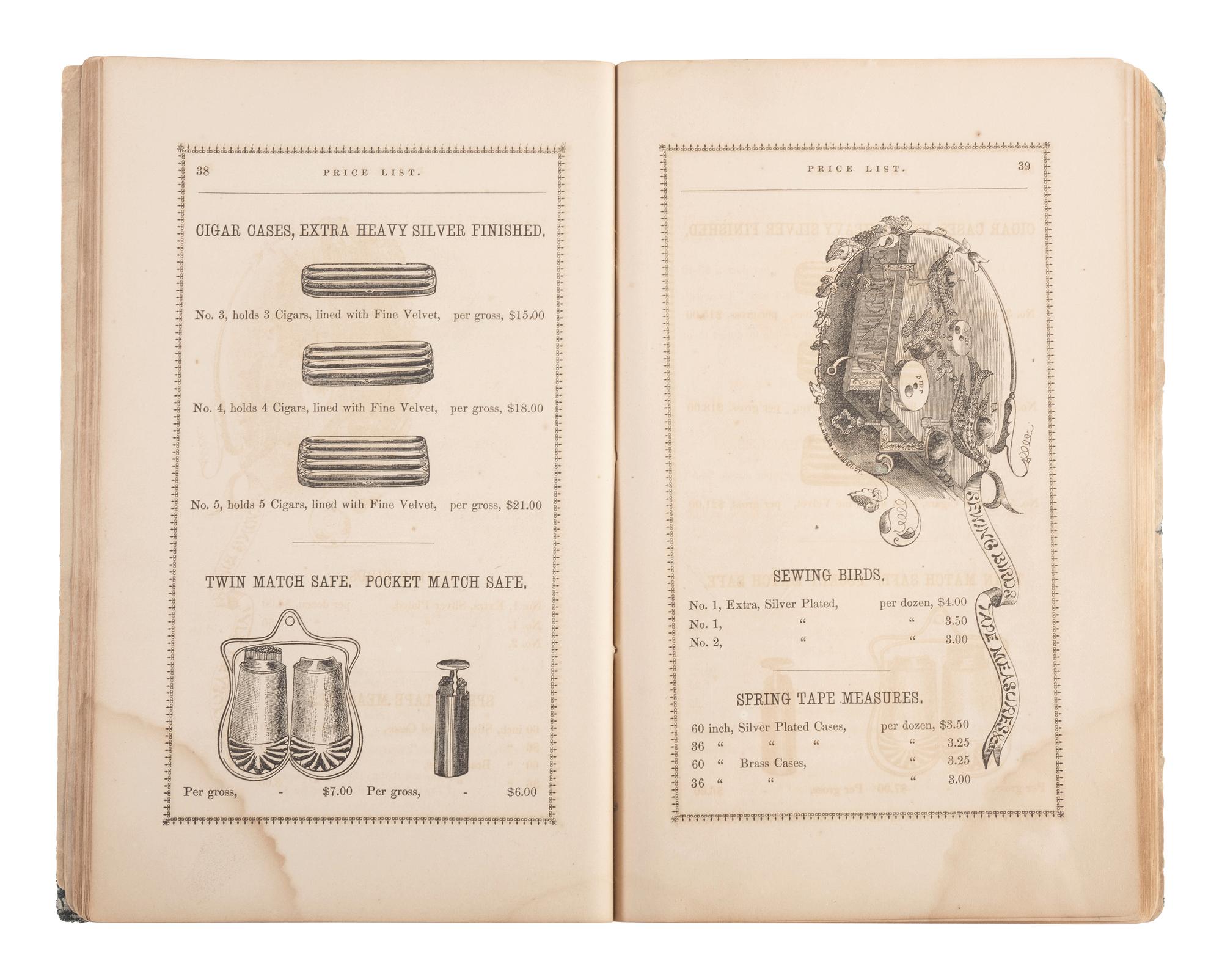 Price List of Articles Manufactured by Charles Parker . Hartford, CT: Case, Lockwood and Company, 1862.