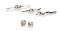 A Collection of Vintage Silver Jewelry, Georg Jensen, 17.30 dwts.