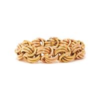 RETRO, BICOLOR GOLD BRACELET