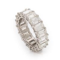Diamond and Platinum Eternity Band