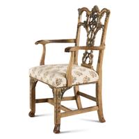 A George III Style Painted Armchair