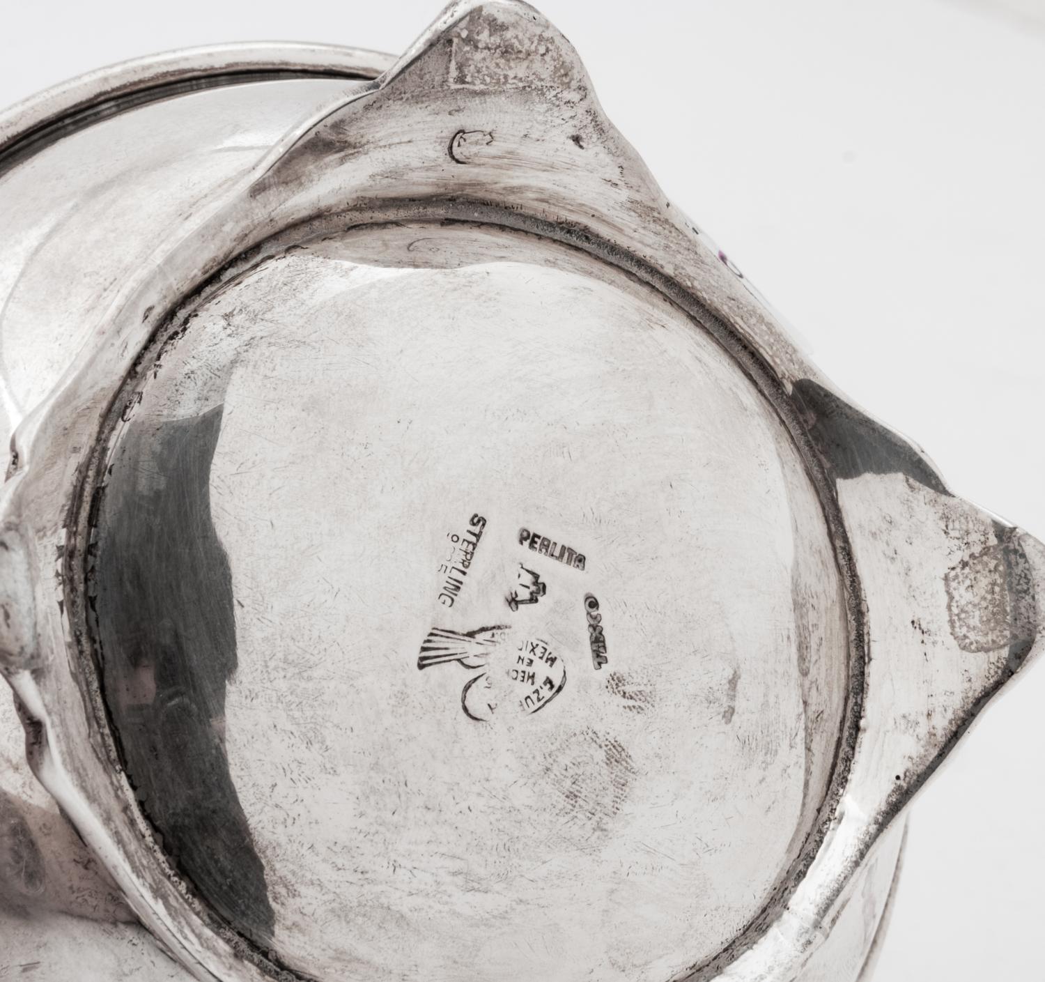A Mexican Silver Sugar Bowl