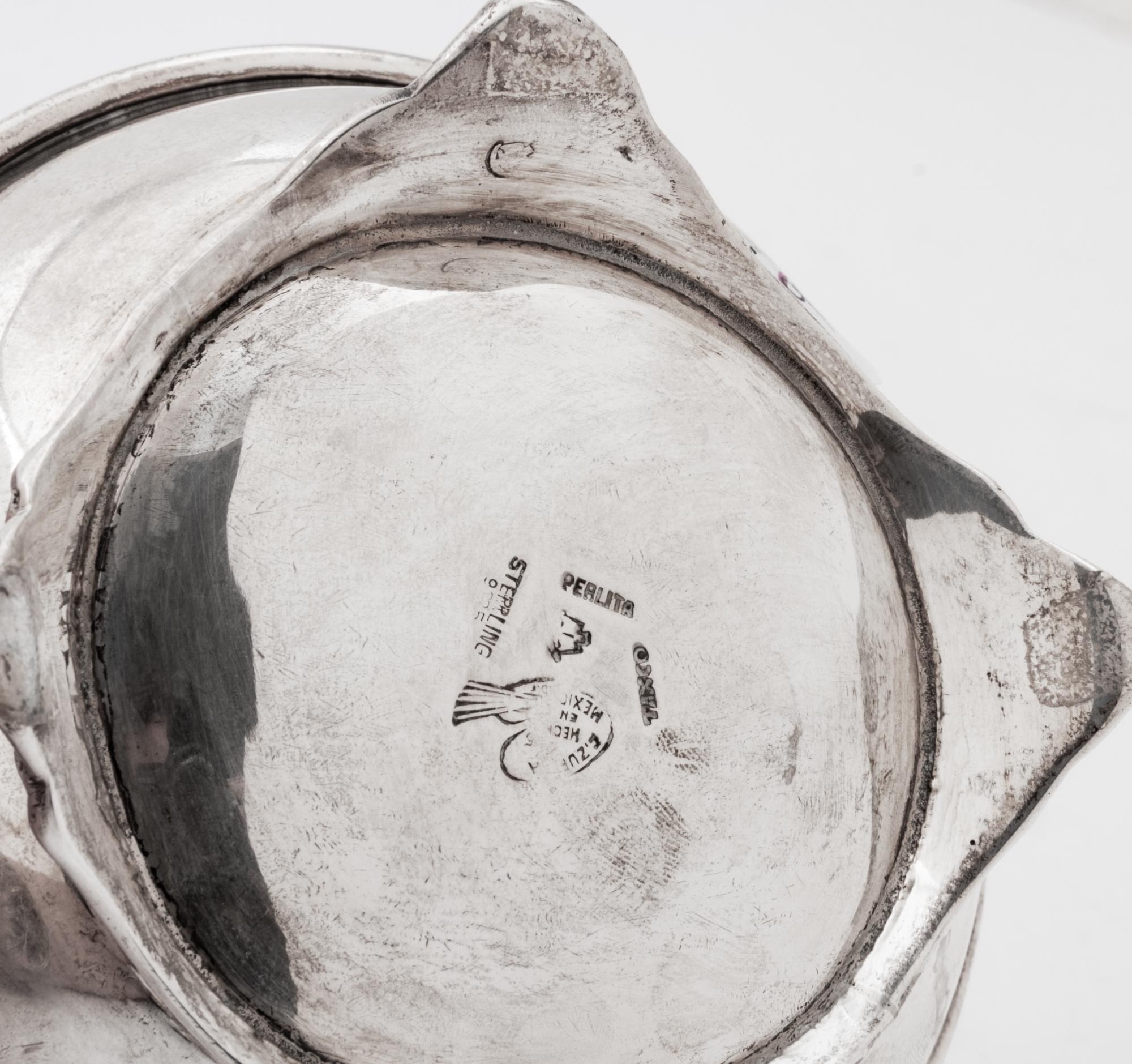 A Mexican Silver Sugar Bowl