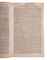 [POLITICS - MONROE, James (1758-1831)]. Niles Weekly Register. Baltimore, 6 December 1823.