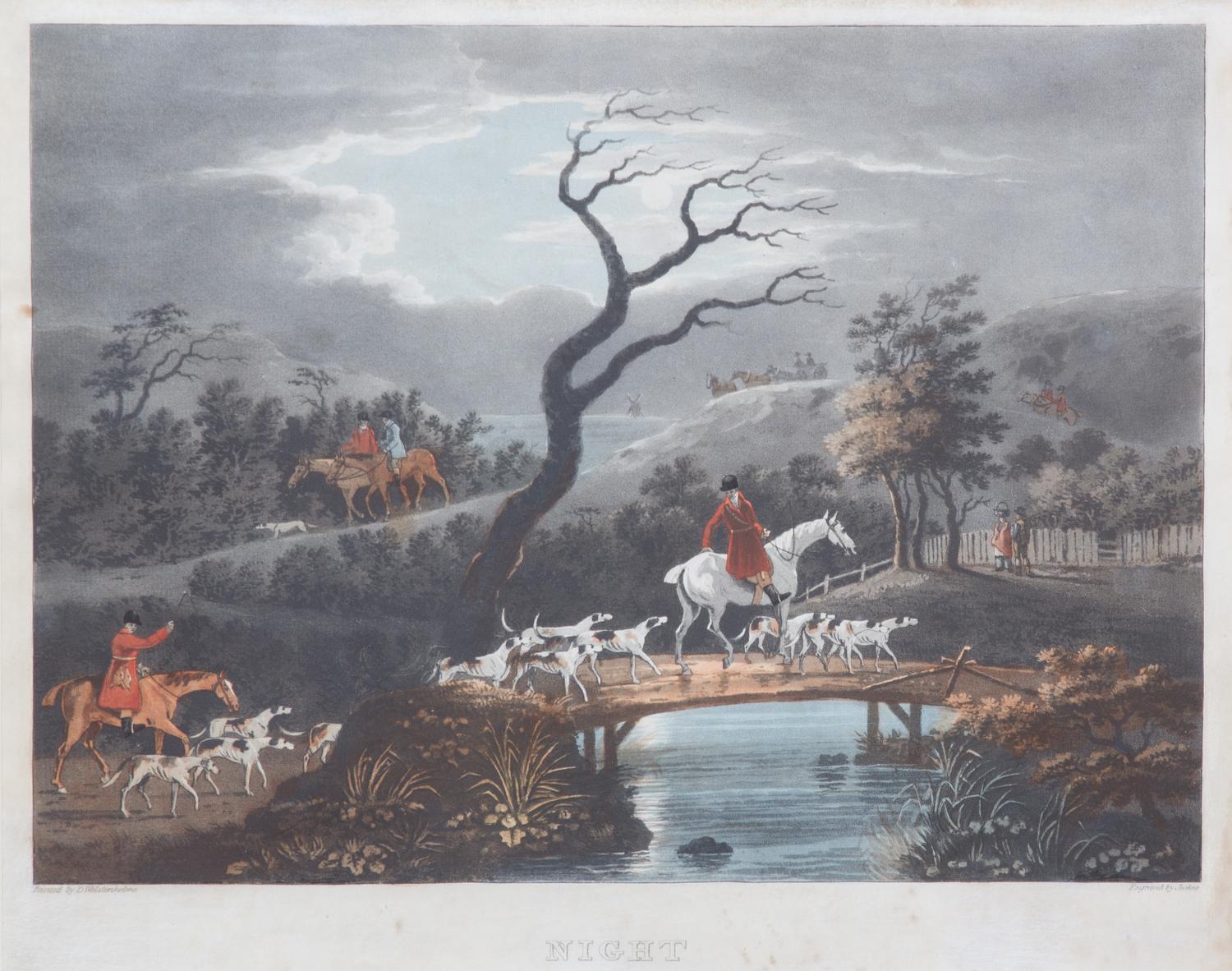 Dean WOLSTENHOLME, after - J.H. CLARKE, engraver Image 11 x 15 inches. Framed 21 x 24 inches. — Morning - Noon - Afternoon - Night