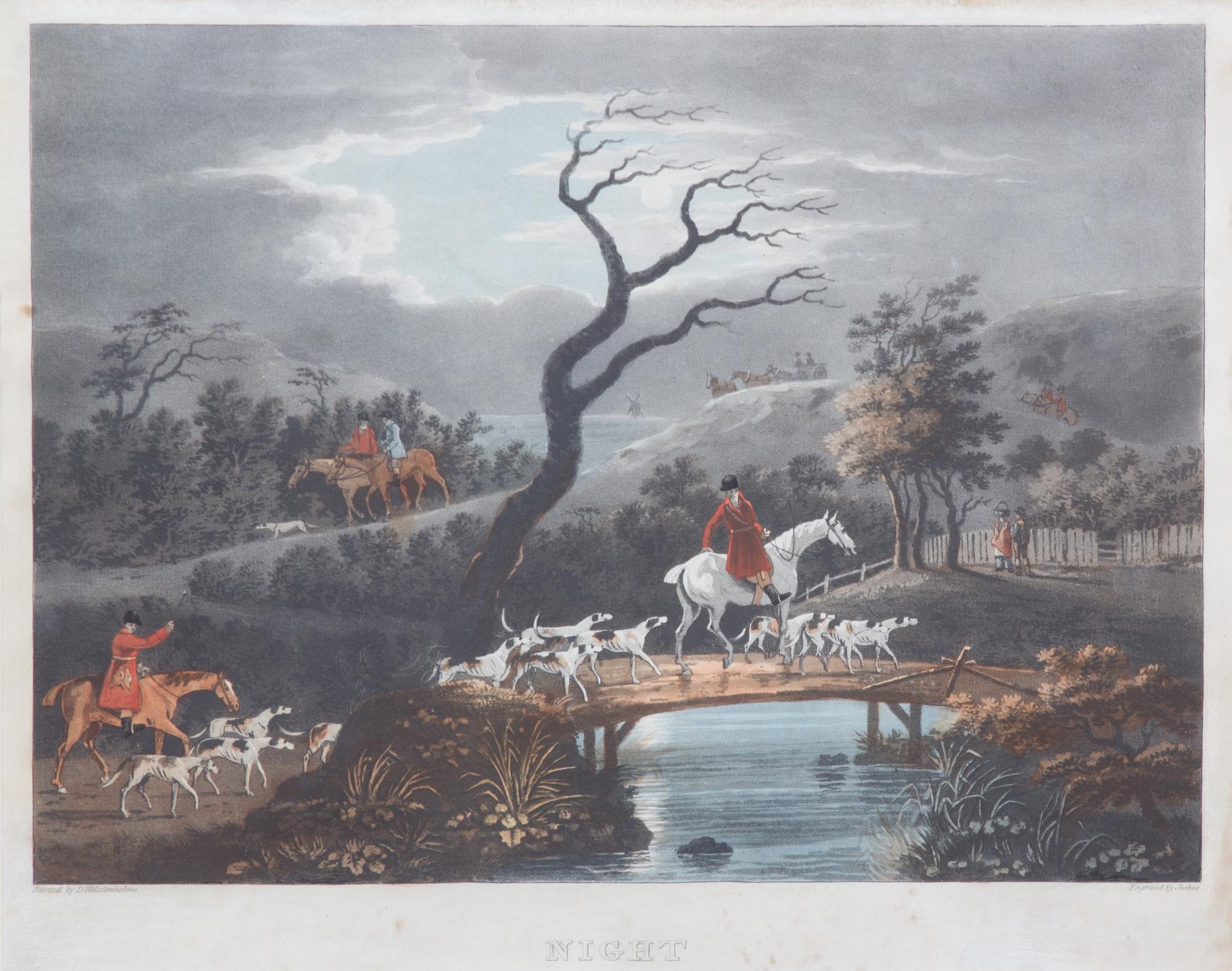 Dean WOLSTENHOLME, after - J.H. CLARKE, engraver Image 11 x 15 inches. Framed 21 x 24 inches. — Morning - Noon - Afternoon - Night