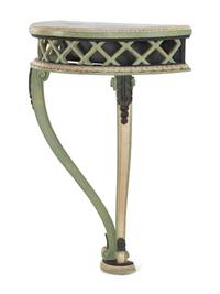 A Continental Painted Console Table