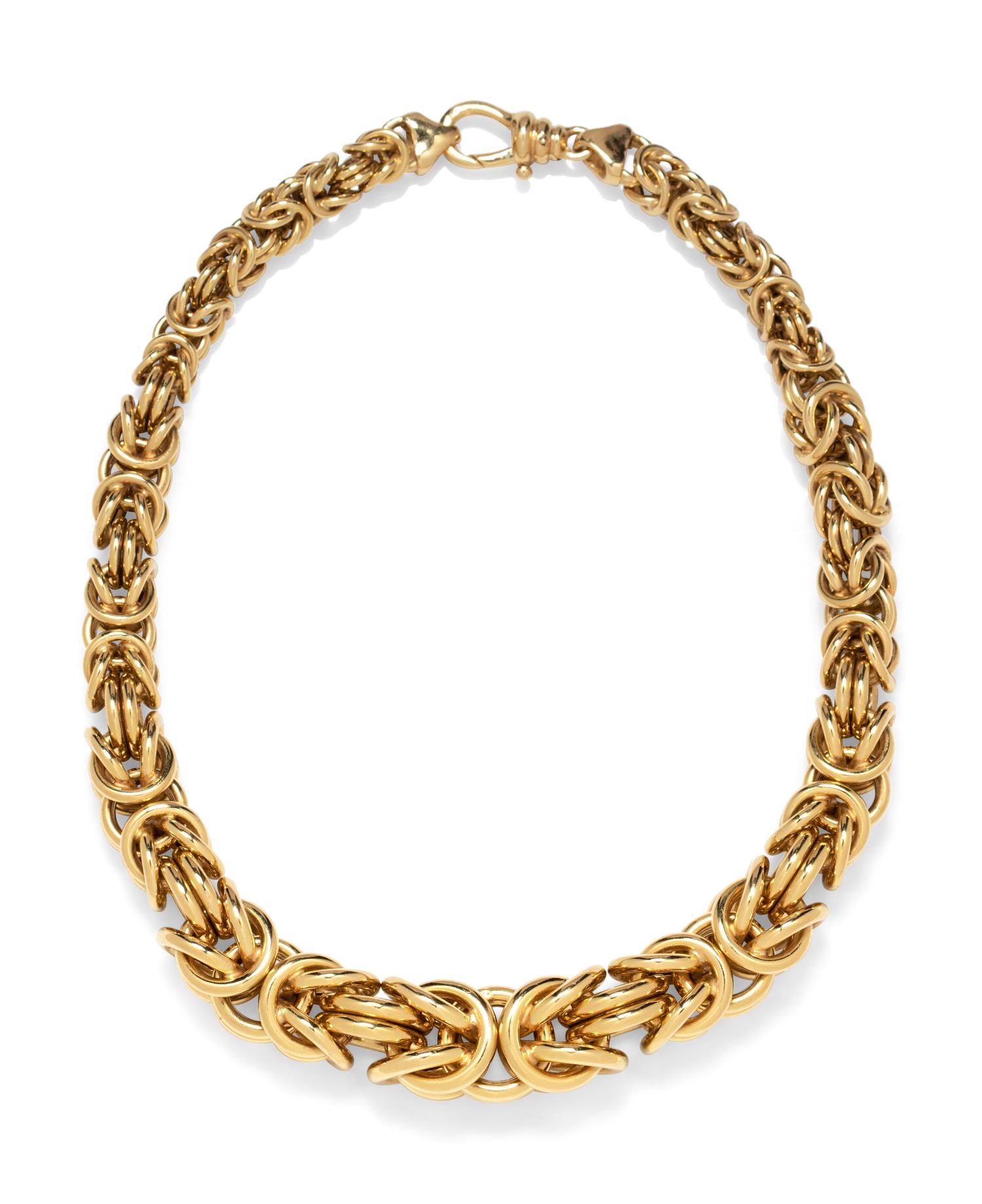 An 18 Karat Yellow Gold Necklace, Mori & Pasquini,