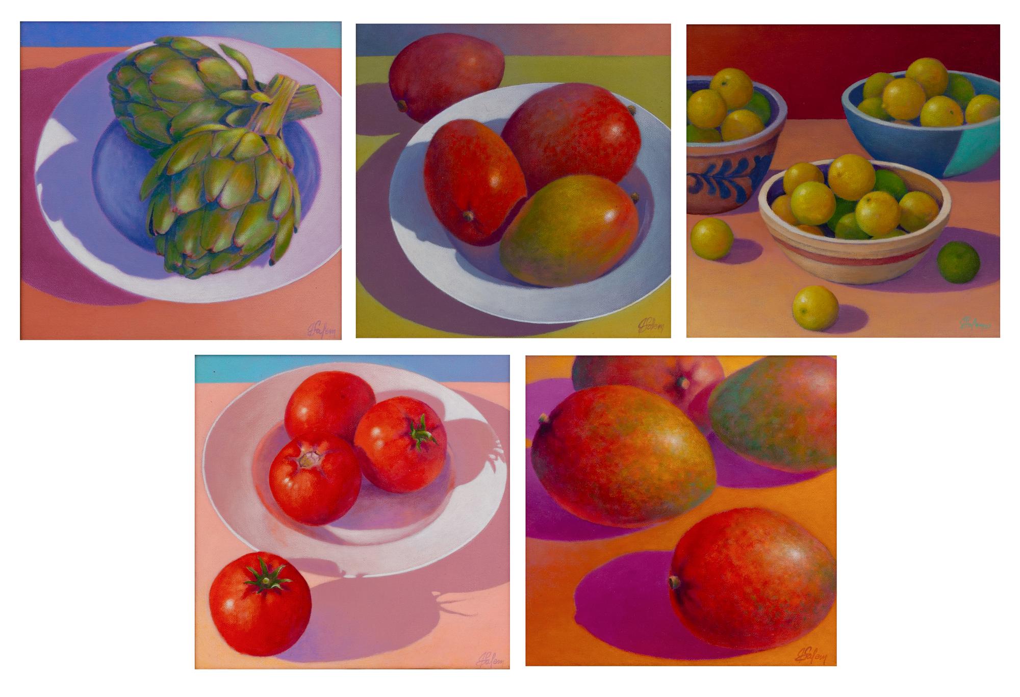 Still Lifes with Fruit (five works)