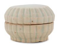 A Qingbai Glazed 'Chrysanthemum' Porcelain Box and Cover