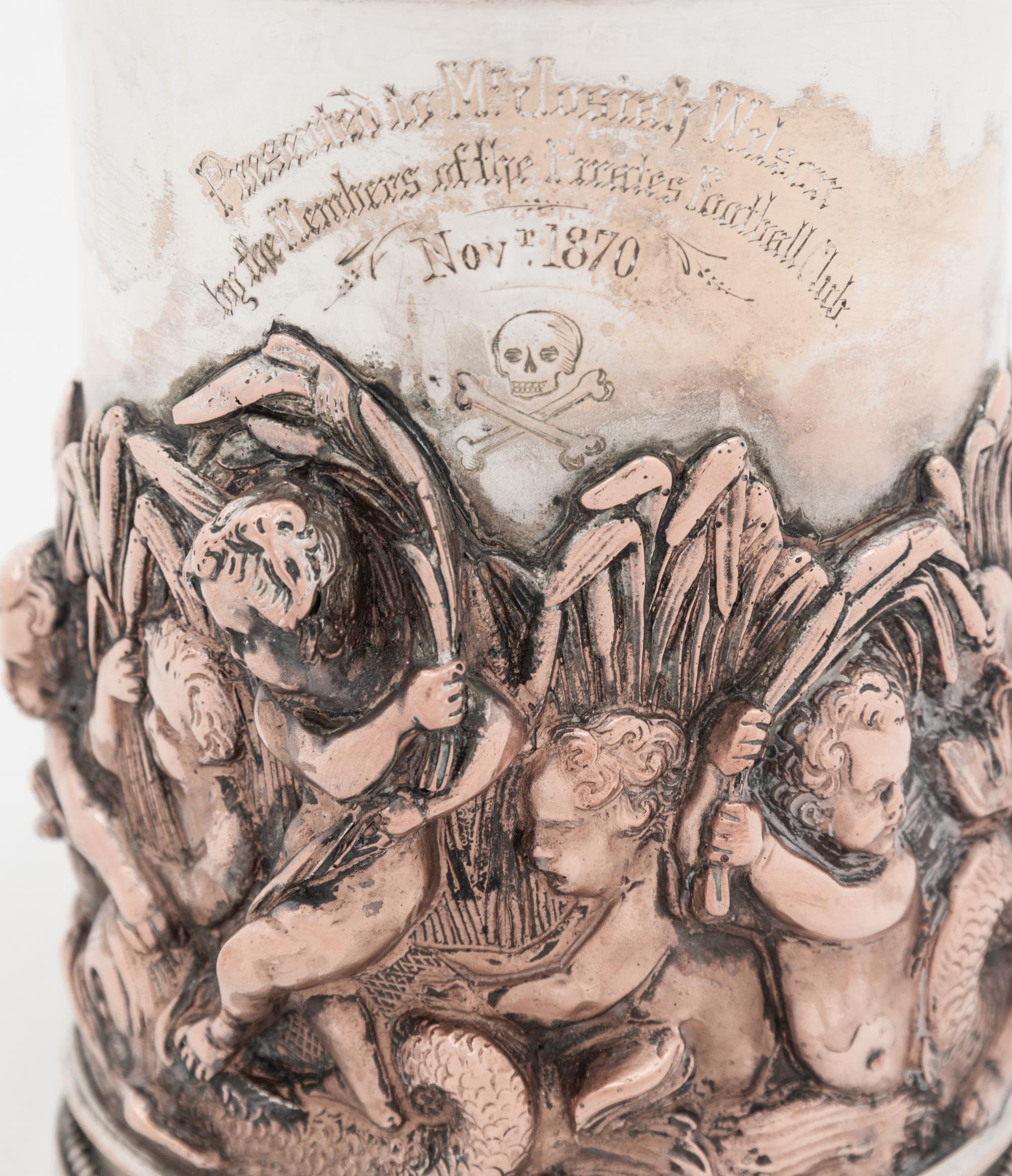 An English Silver-Plate Drinking Mug