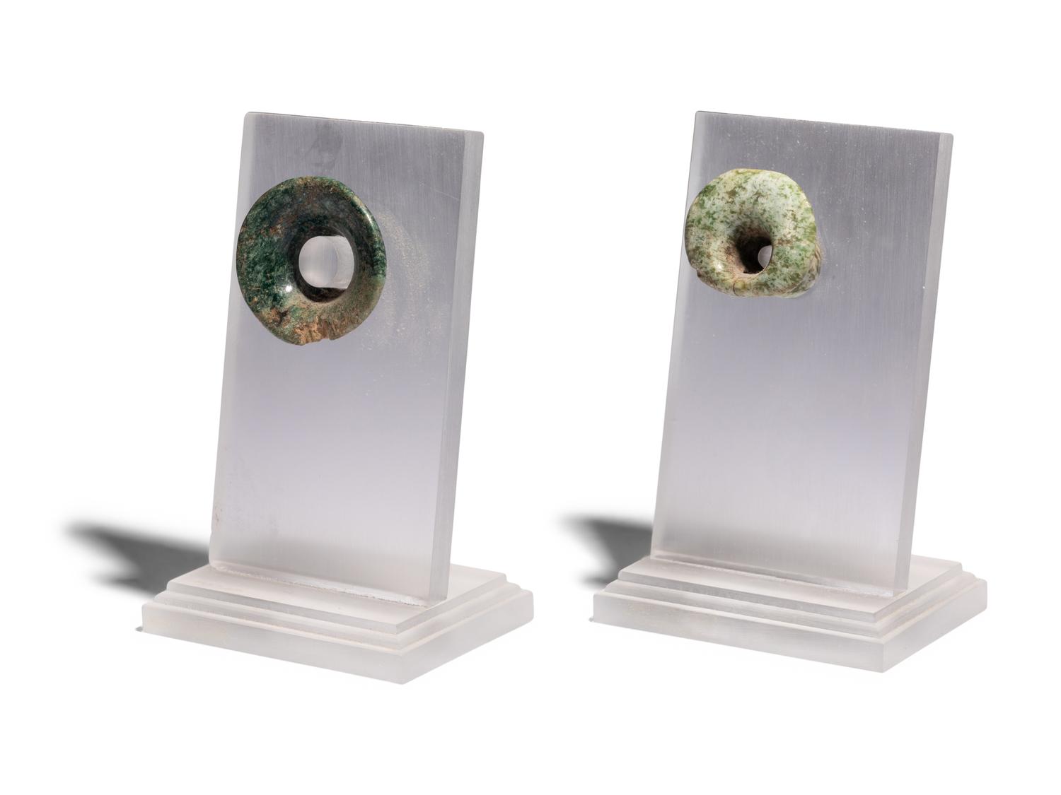 Five Maya and Mixtec Jade Articles