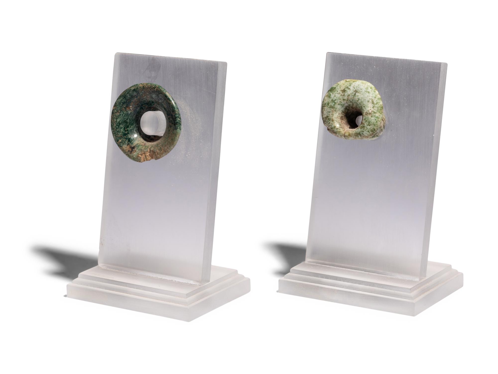 Five Maya and Mixtec Jade Articles