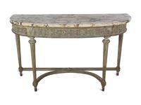 A Louis XVI Style Painted Console Table