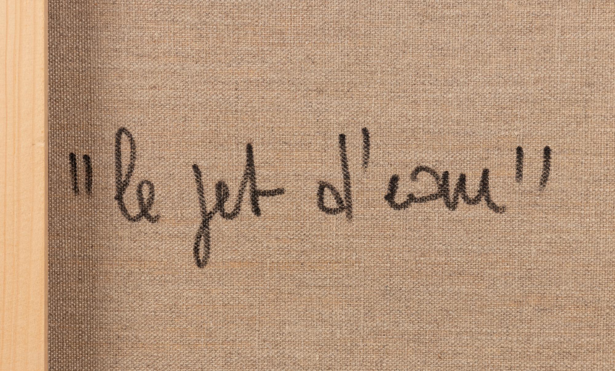 Le jet d'eau
