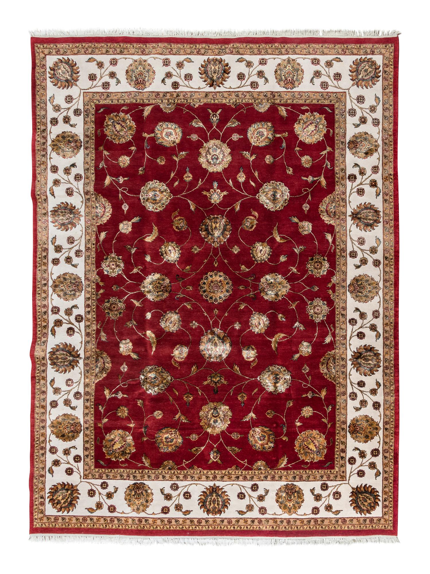 An Indian Wool and Silk Rug
