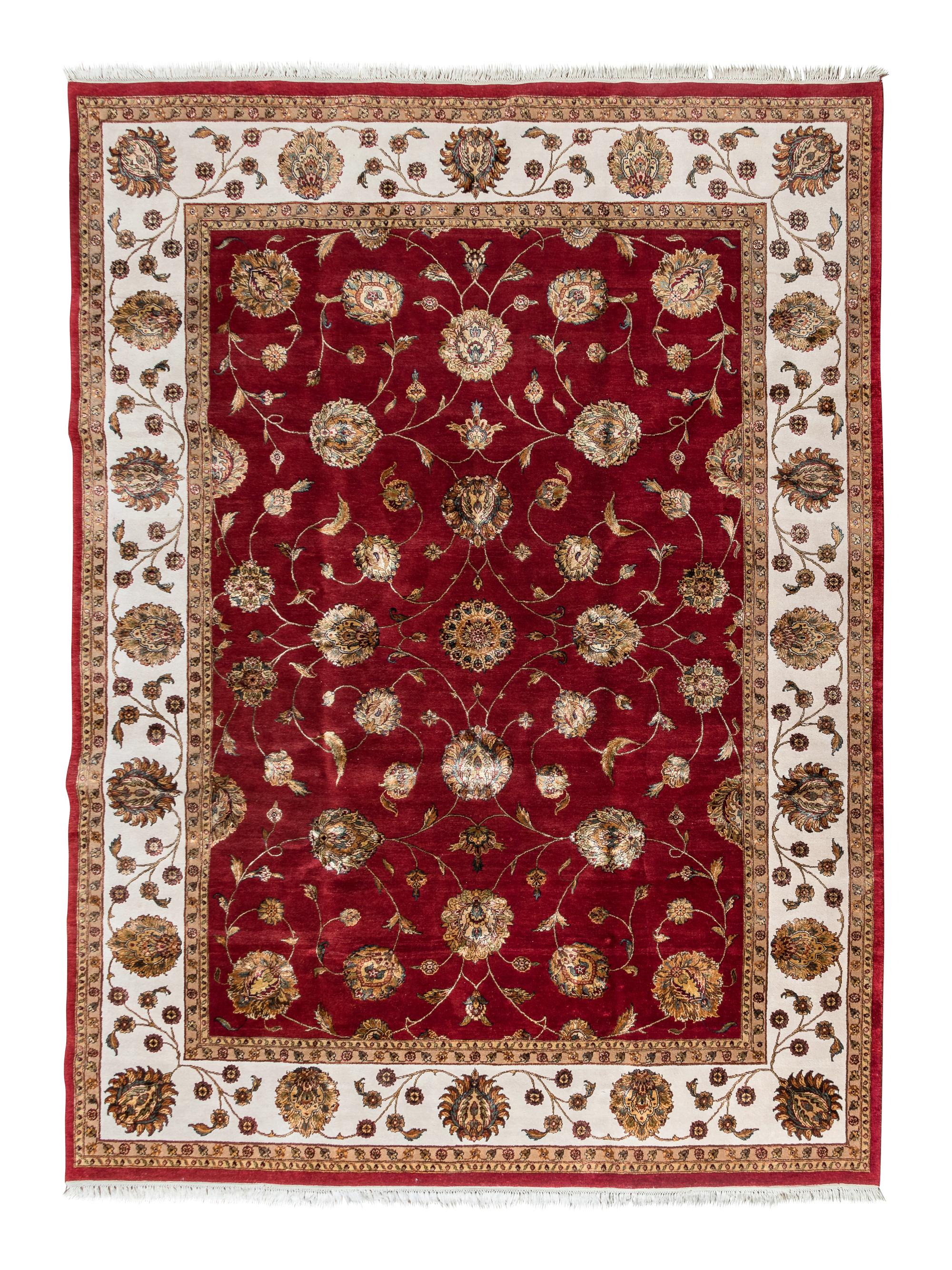 An Indian Wool and Silk Rug