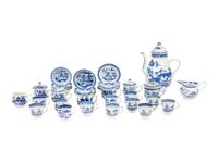 A Canton Blue and White Porcelain Coffee Service