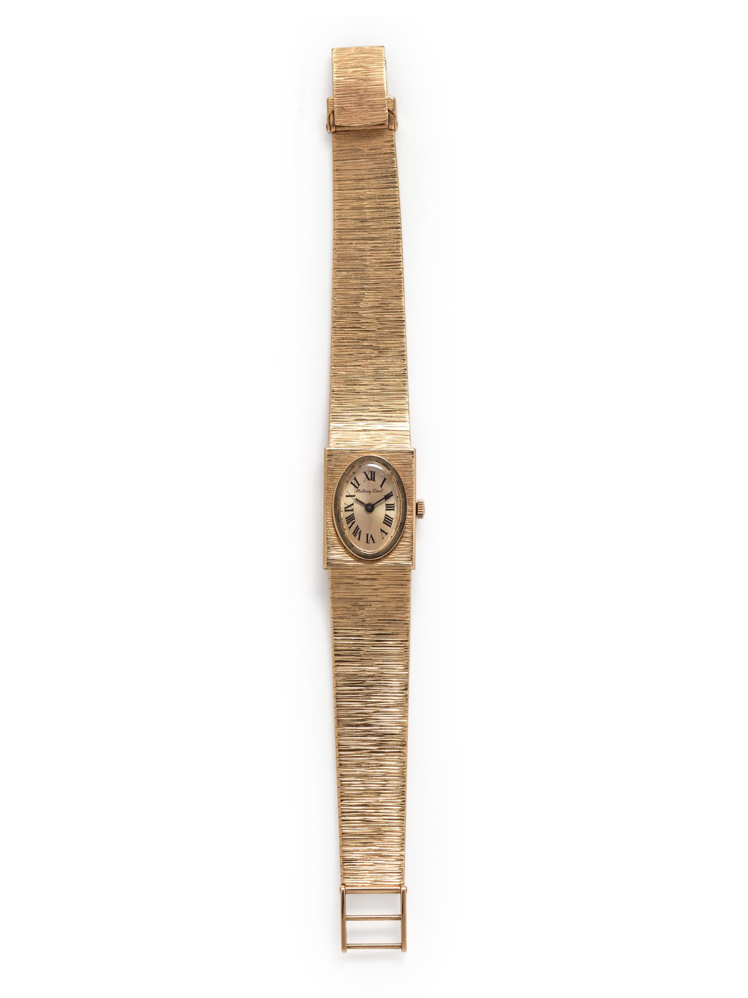 MATHEY-TISSOT, 14K YELLOW GOLD WRISTWATCH