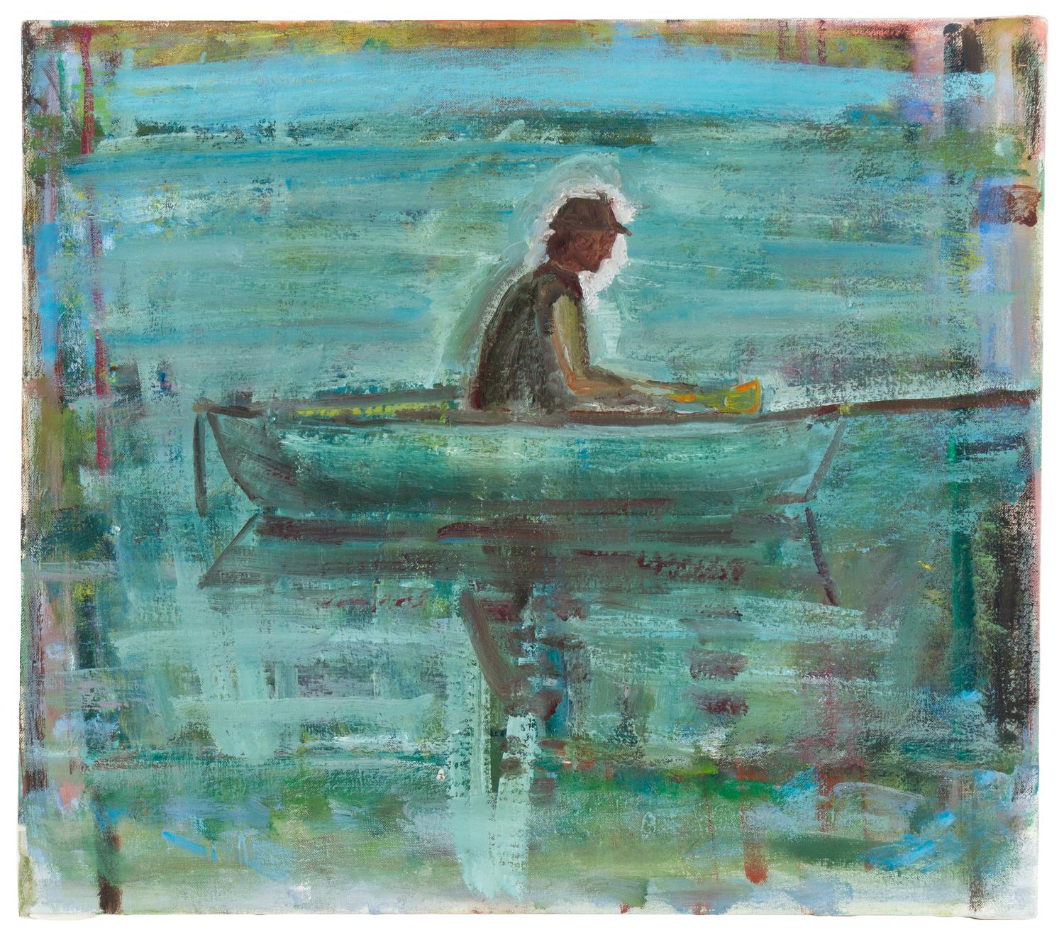 Boatman William Hynes in a Boat Key Largo, FL , 1990, and Rainbow House (two works)