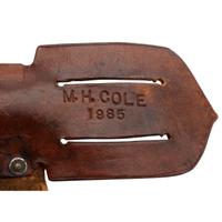 Rare MH Cole Skinning Knife Book Archive with Two Knives, MH Cole Scabbards and Original Publication Illustrations and More