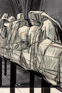 Wrapped Statues (Project for 'Der Glyptotek-München', West Germany) Aegina Temple, from Games of the XXIVth Olympiad Seoul