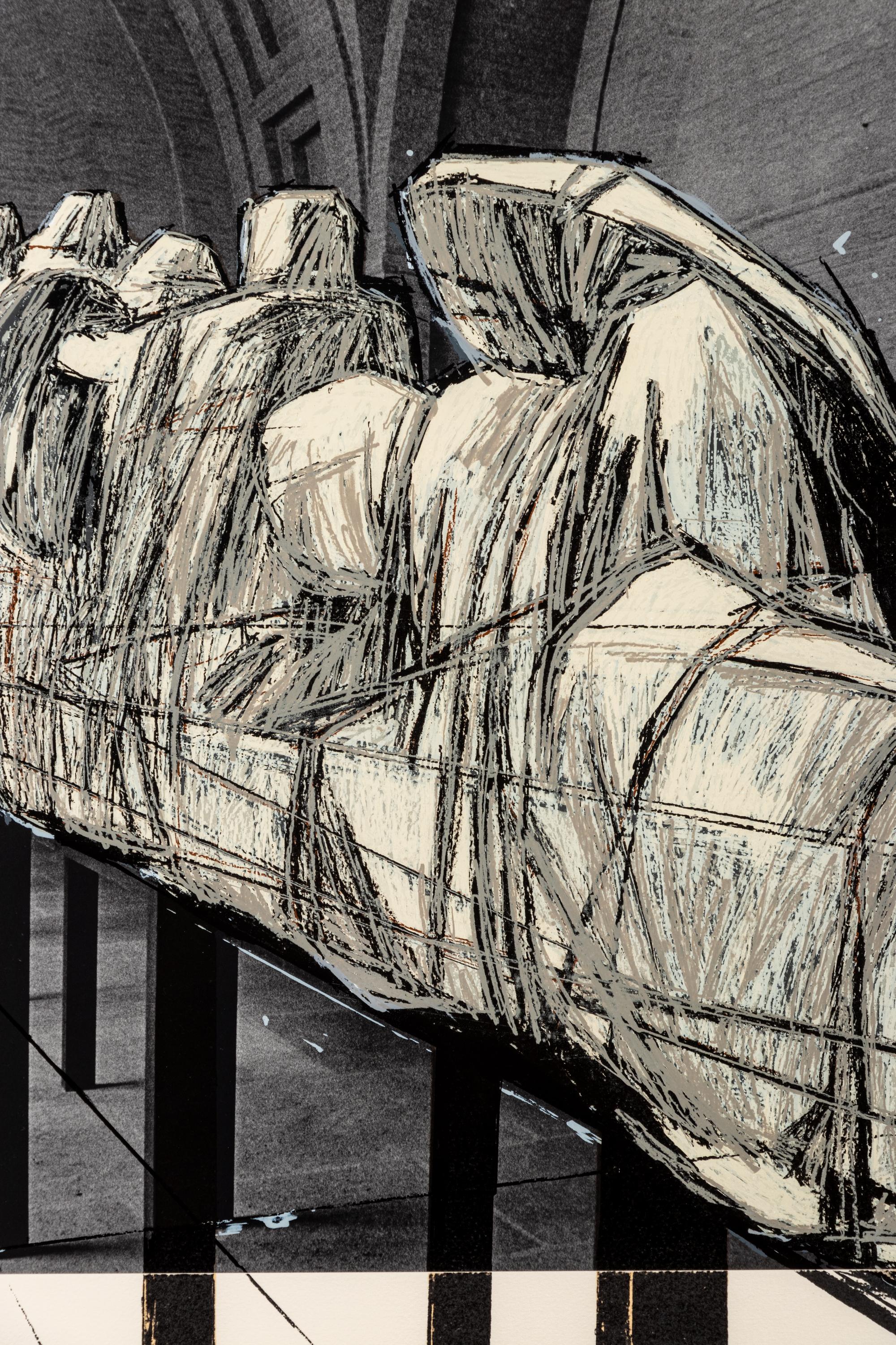Wrapped Statues (Project for 'Der Glyptotek-München', West Germany) Aegina Temple, from Games of the XXIVth Olympiad Seoul