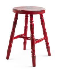 A Provincial Painted Stool