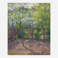 Robert Vonnoh (American, 1858–1933) Flowering Apple Tree