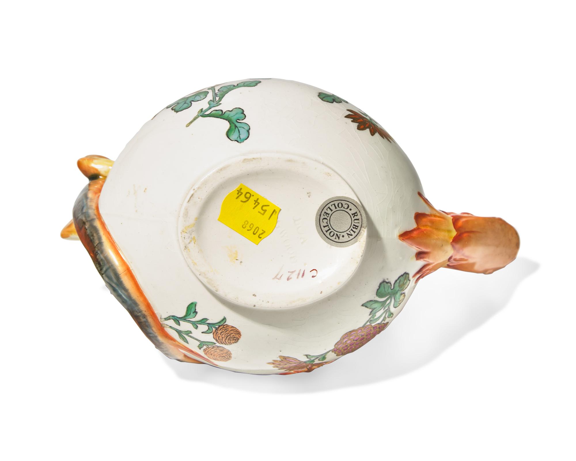 A Wedgwood Majolica Figural Dragon Teapot
