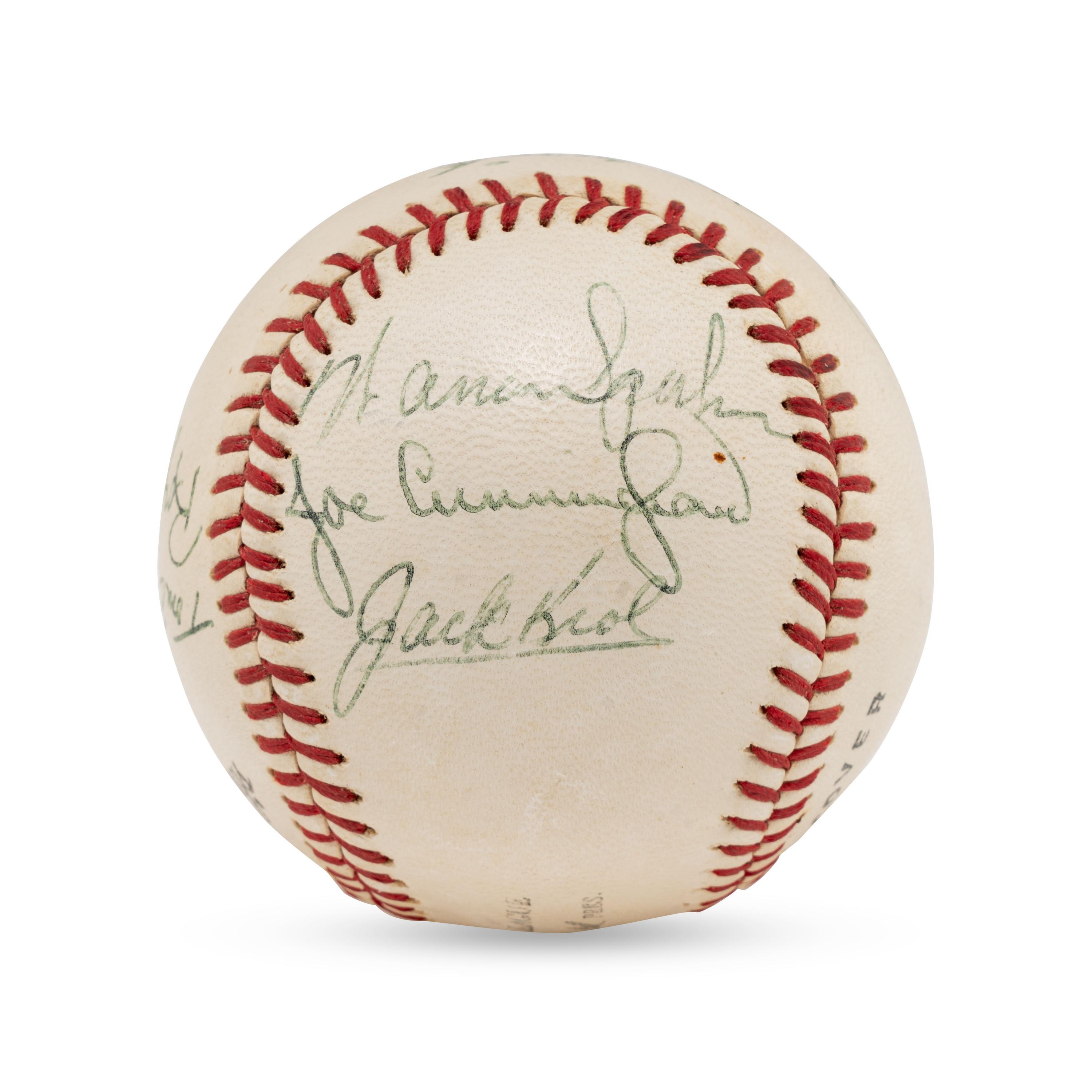A Multi Signed Autograph Baseball Featuring Joe Medwick and Notables (Beckett Authentication Services Letter of Authenticity)