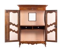 A French Provincial Walnut and Fruitwood Armoire
