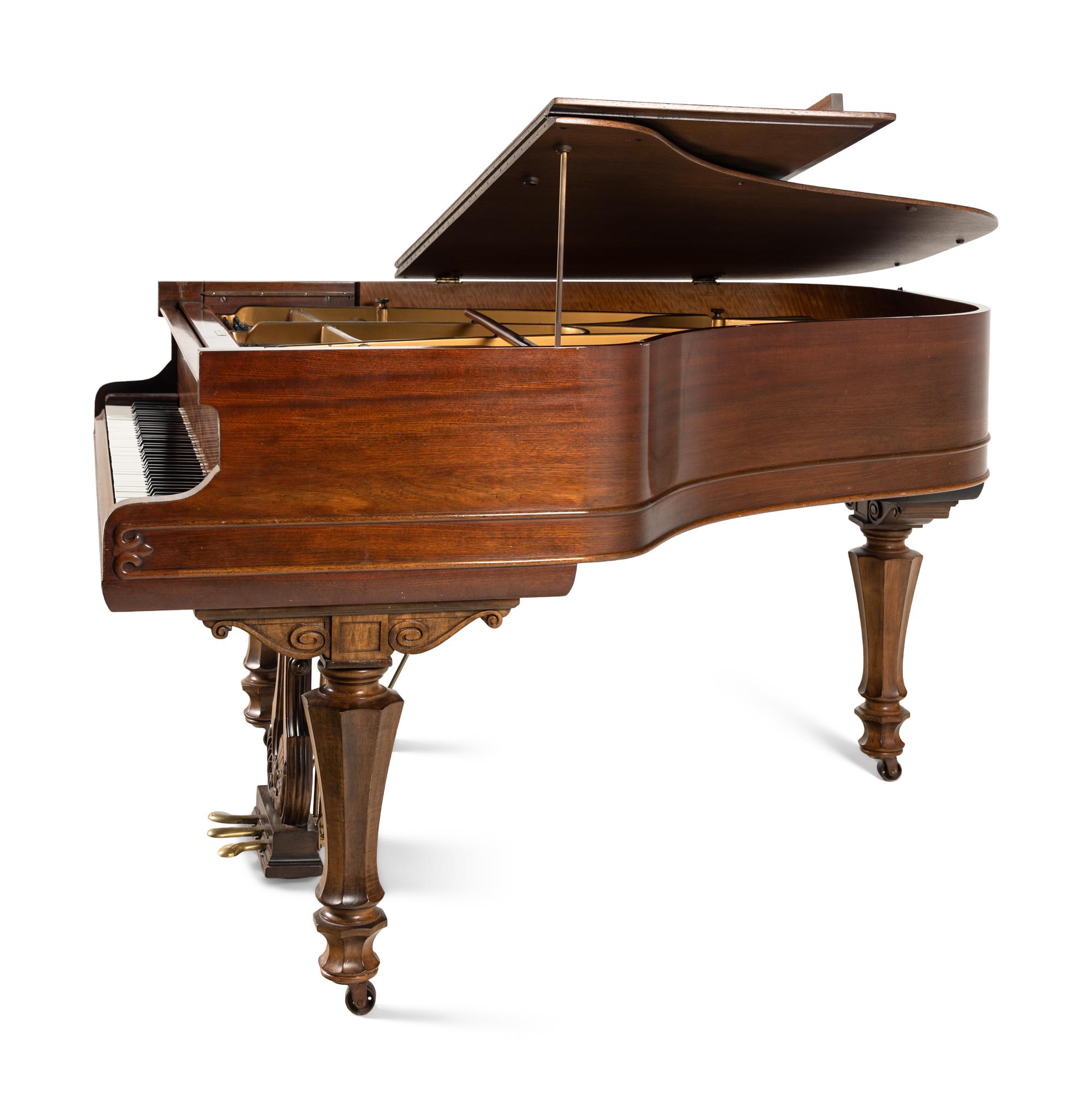 A Weber Walnut Grand Piano