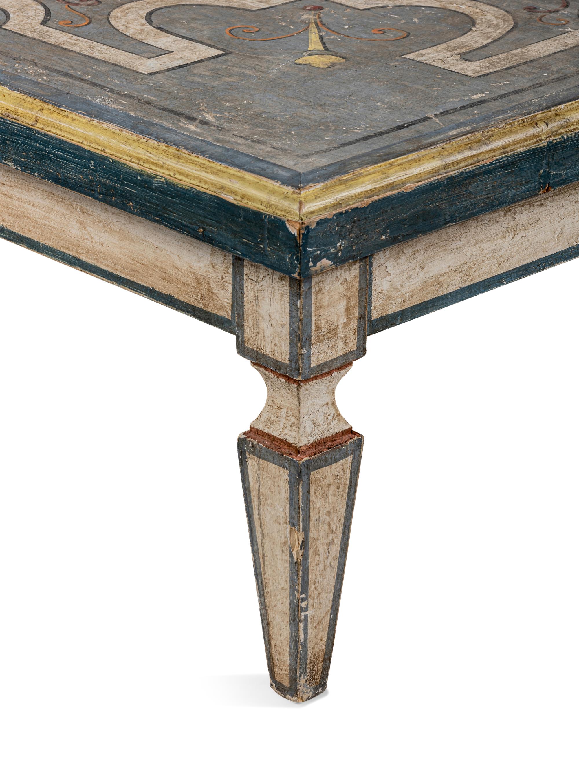 An Italian Painted Low Table