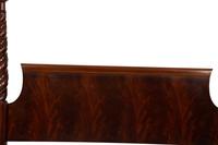 An American Carved Mahogany Four Poster Bed