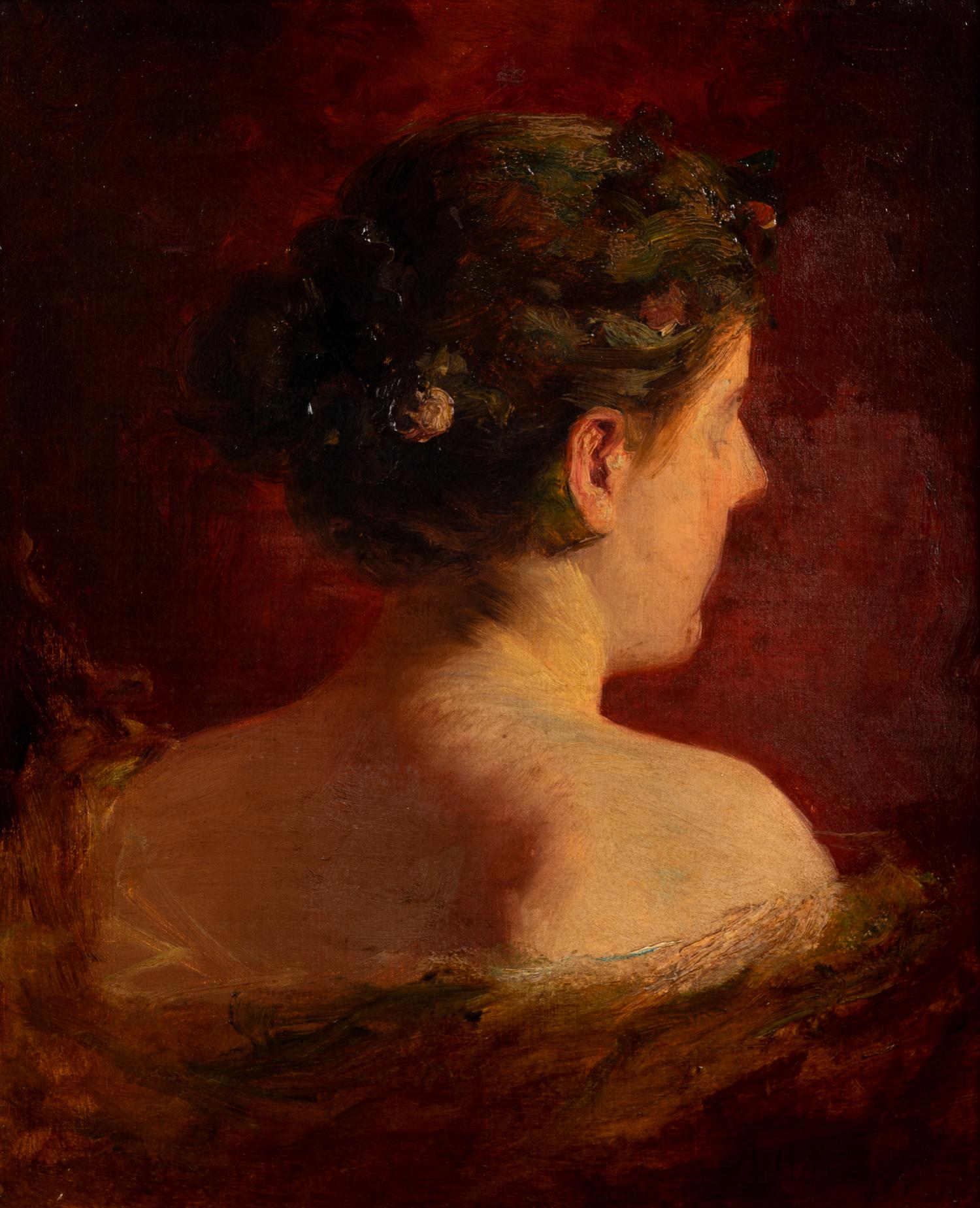 Woman in Rear Profile