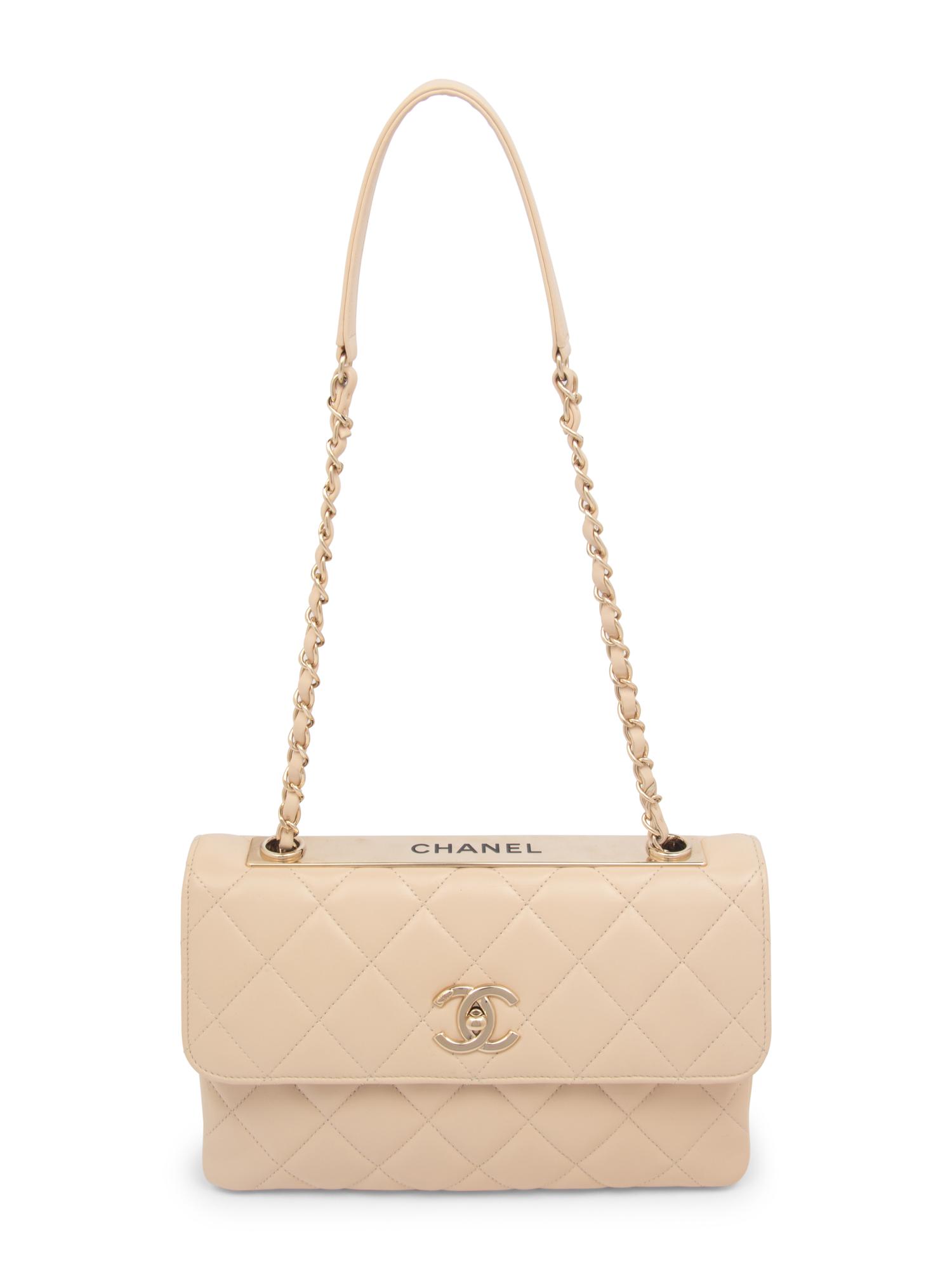 CHANEL TRENDY SHOULDER BAG IN QUILTED LAMBSKIN