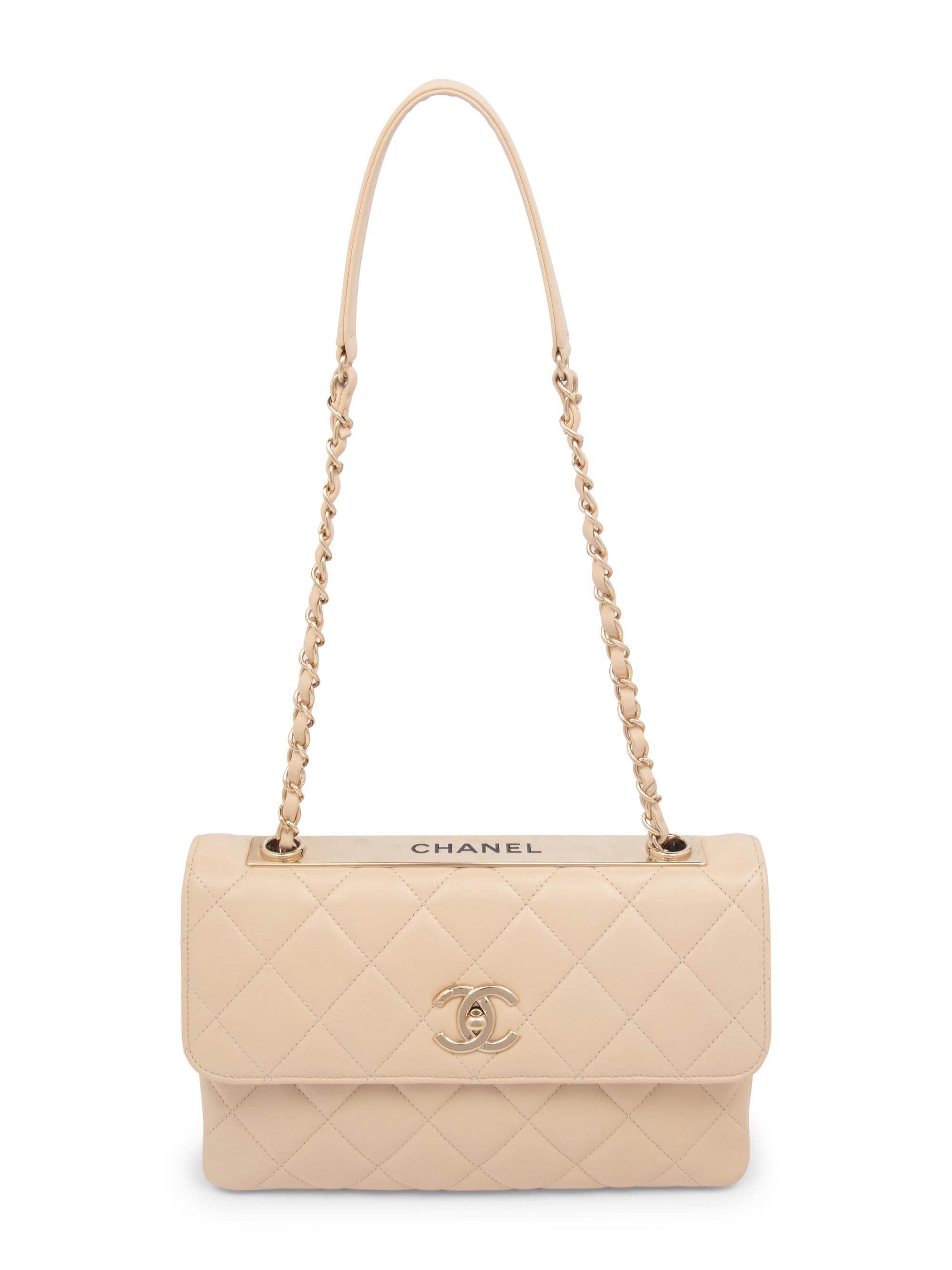 CHANEL TRENDY SHOULDER BAG IN QUILTED LAMBSKIN