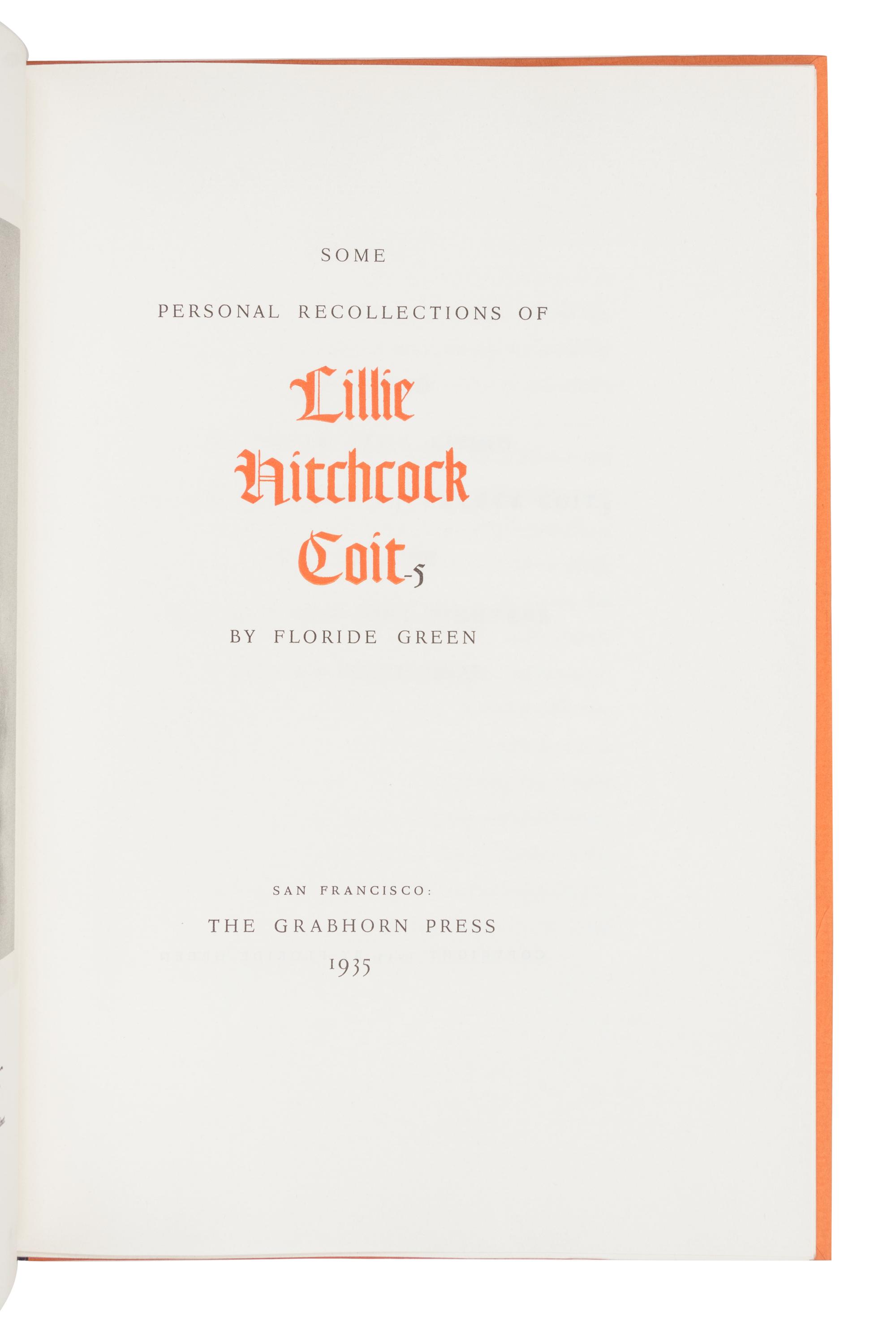 [FINE PRESS]. -- [GRABHORN PRINTING]. A group of 11 works, including:
