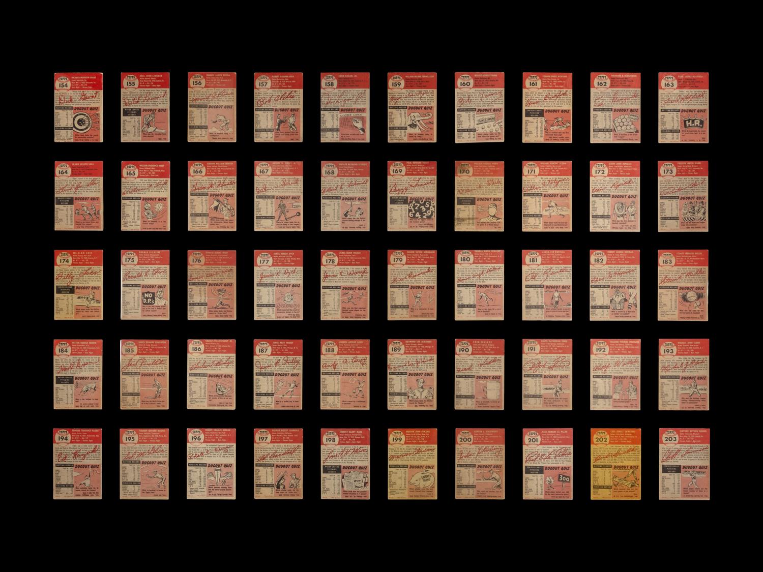 A Near Set of 1953 Topps Baseball Cards