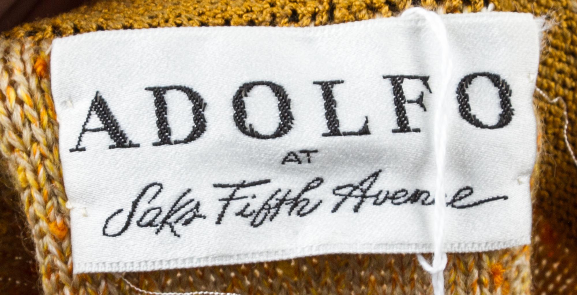 An Adolfo Tweed Wool Ensemble,