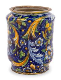 An Italian Majolica Apothecary Jar