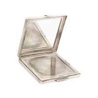 TIFFANY & CO., STERLING SILVER, YELLOW GOLD AND RUBY COMPACT